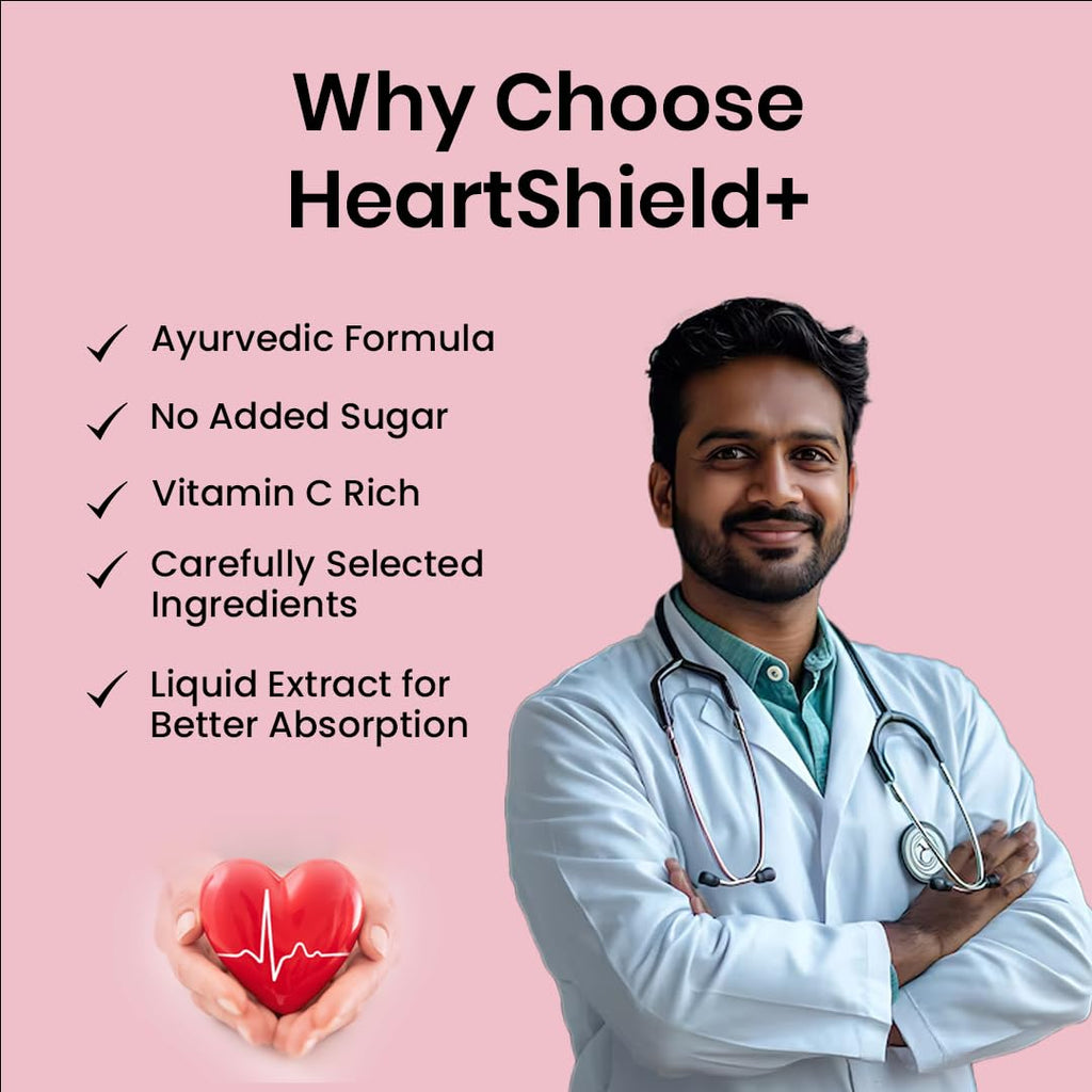 Growfitz Vedic Formula Cholesterol Care Juice 1L | Supports Healthy Heart & Cholesterol Balance | Healthy BP levels | Flaxseed, Arjuna, Garlic, Ginger, Cinnamon & Lemon | No Added Sugar |