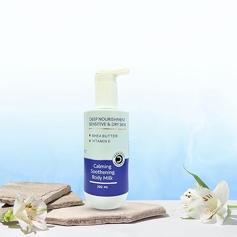 Dermistry Deep Nourishment Body Milk Lotion for Sensitive & Dry Skin Calming & Soothing - 200 ml