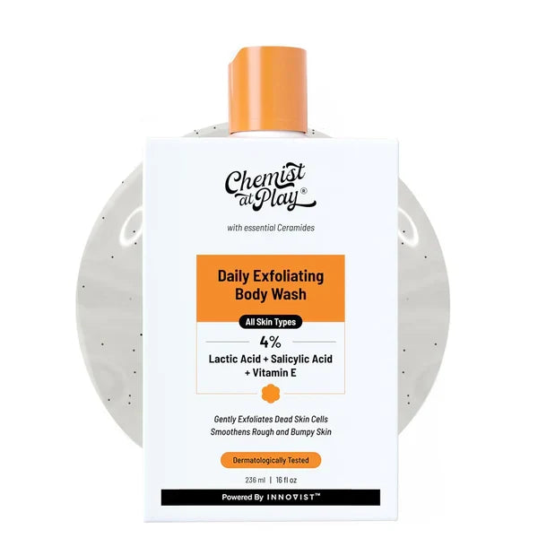 Chemist At Play Exfoliating Body Wash, 4% Salicylic Acid, Vitamin E and Lactic Acid