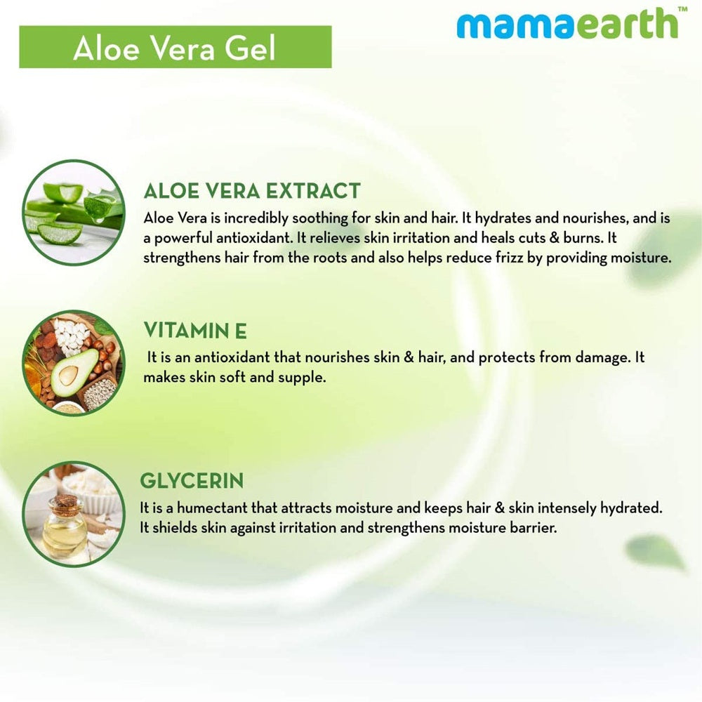 Mamaearth Aloe Vera Gel For Skin & Hair - 300 ml