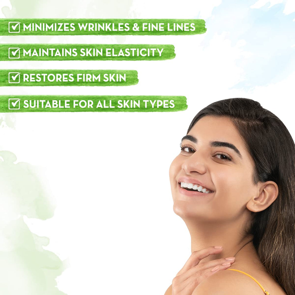 Mamaearth Bye Bye Face Cream For Women Anti Ageing, For Fine Line & Wrinkles, with Green Tea & Collagen - 30 g