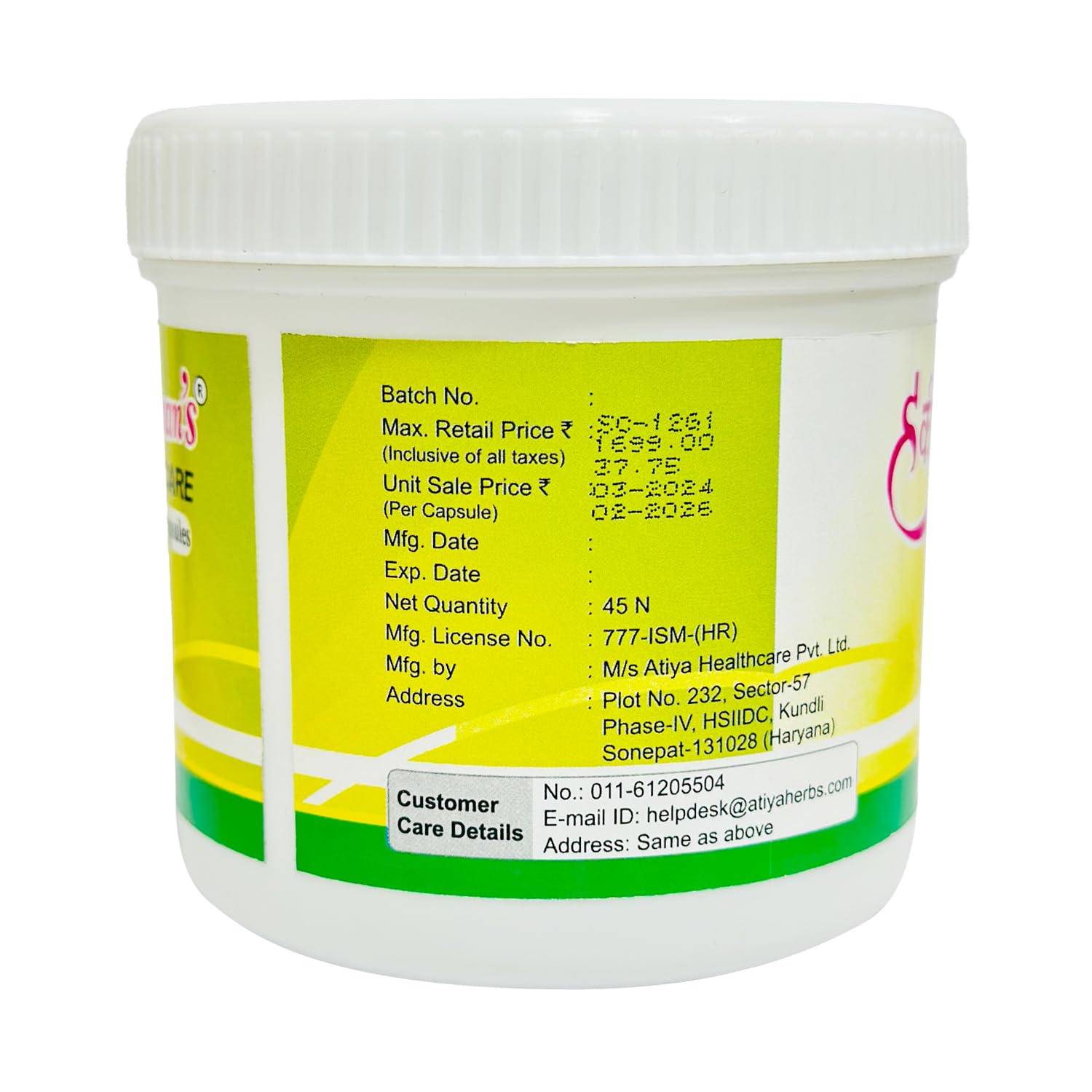 Hakim Suleman's S Care - Capsule