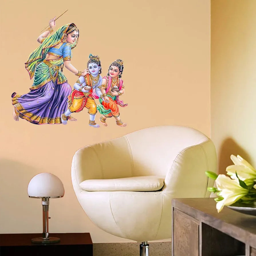 Rangoli White Glossy Vinyl Wall Sticker Premium Self-Adhesive Waterproof Parent-14 Design-14