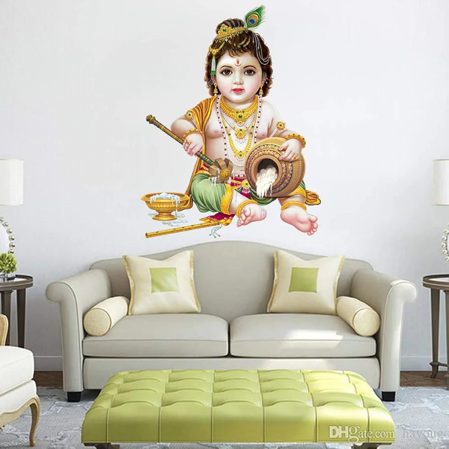 Rangoli White Glossy Vinyl Wall Sticker Premium Self-Adhesive Waterproof Parent-7 Design-17