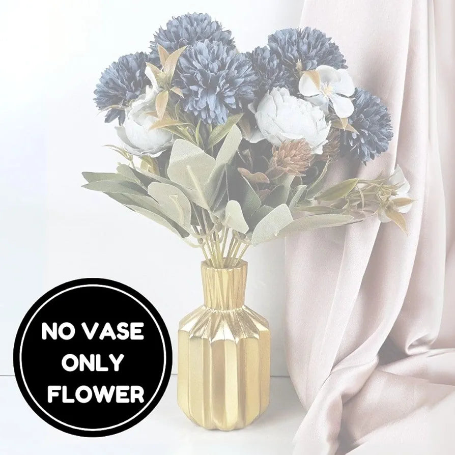 Bunch Artificial Dahlia Peony Flowers Pink