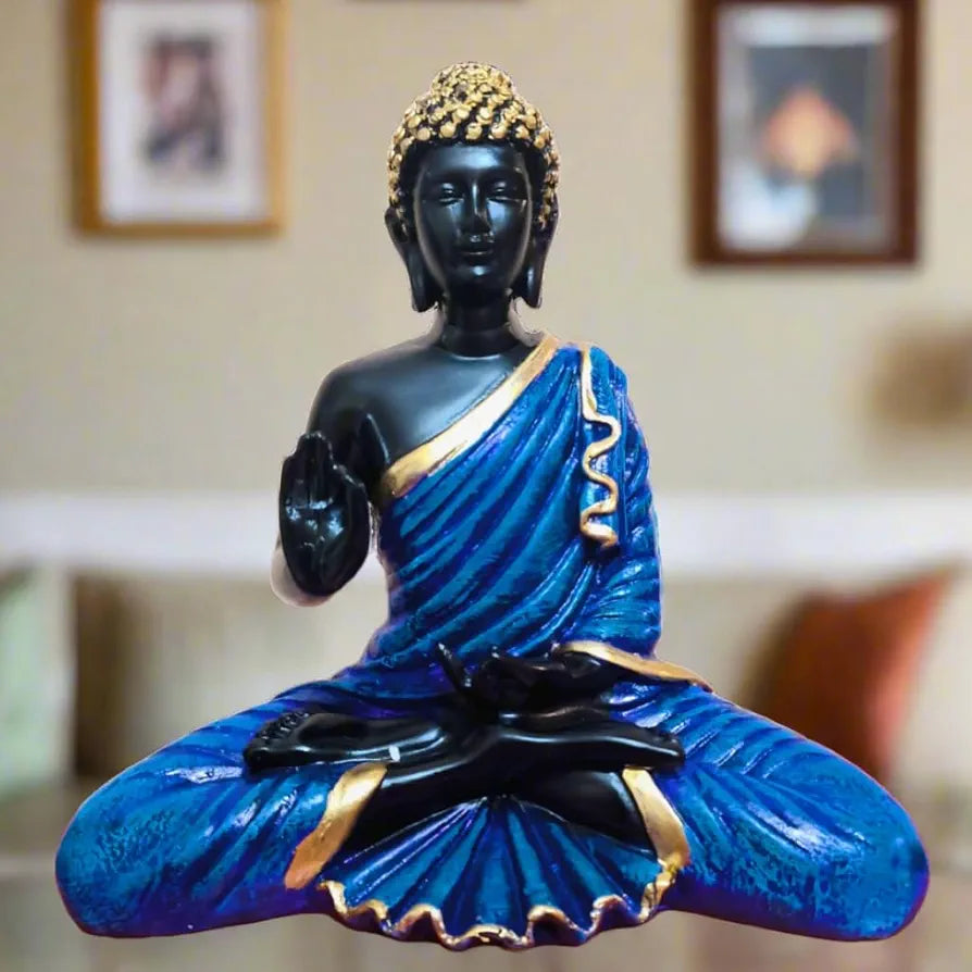 Alila Meditating Buddha Idol Statue Showpiece for Home Garden Living Room 8 inches 20cm