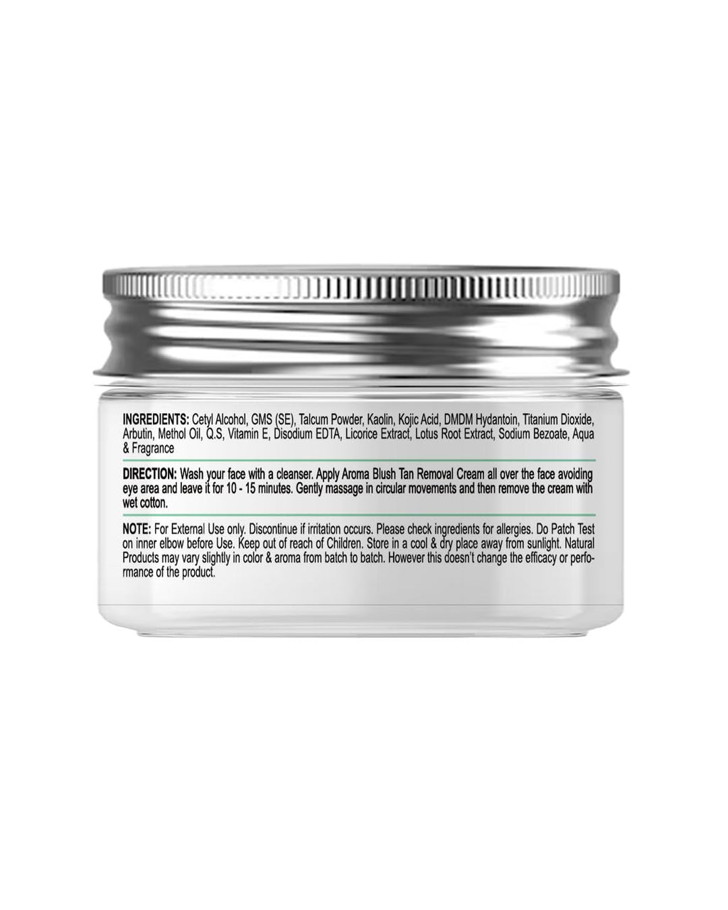 Aromablush - Tan Removal Face Cream | Liquorice, Lotus Root, Kojic Acid & Vitamin E | Tan Removal | Brightening & Hydrating | Even Tone | Anti-Aging | Dermatologist-Tested & Cruelty-Free | 200ml