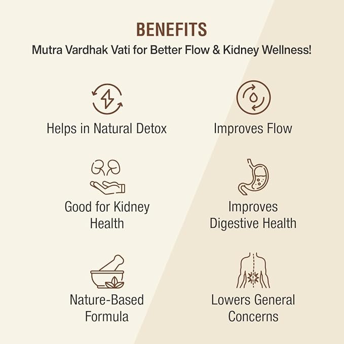 Jeena Sikho Mutra Vardhak Vati/ Urinary Care Tablets - 60 Tabs