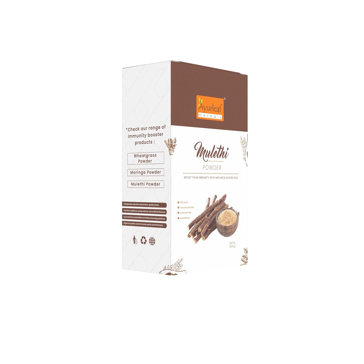 Ayurleaf Herbals Mulethi Powder - 200 Gms