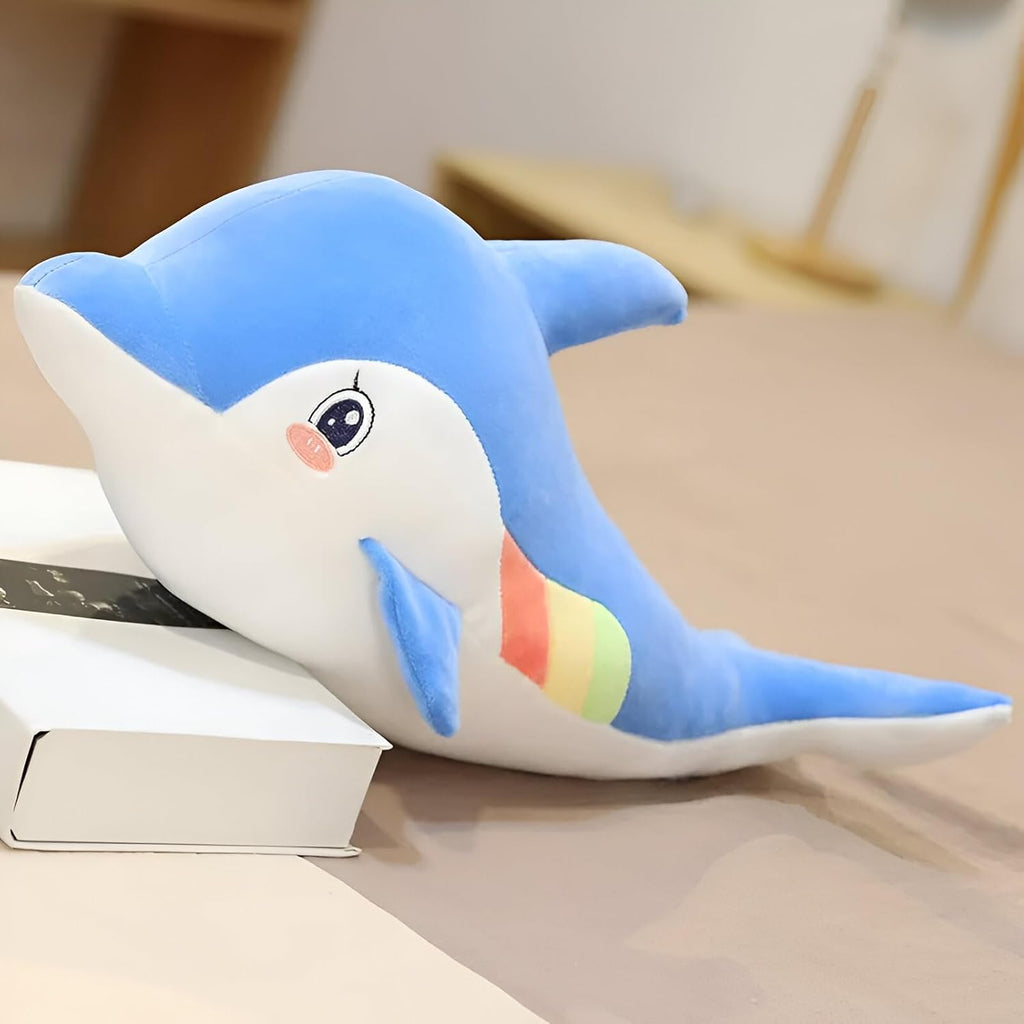 Tickles Dolphin Soft Stuffed Plush Sea Animal Pillow for Kids 50 cm