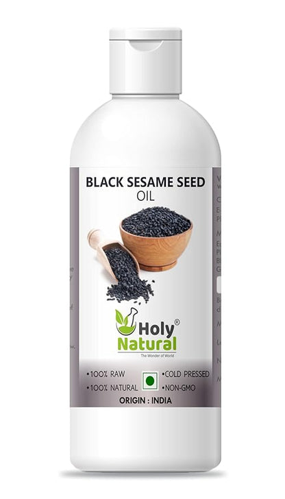 Holy Natural Cold Pressed Black Sesame Seed Oil - 100 ml