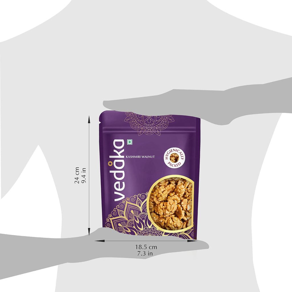 Vedaka Kashmiri Walnuts | 500 g | Walnut Without Shell | Naturally Rich in Omega-3 Fatty Acids and Antioxidants | Crunchy and Crisp | No artificial & No added preservatives