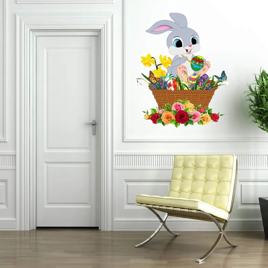 Rangoli White Glossy Vinyl Wall Sticker Premium Self-Adhesive Waterproof Parent-4 Design-4