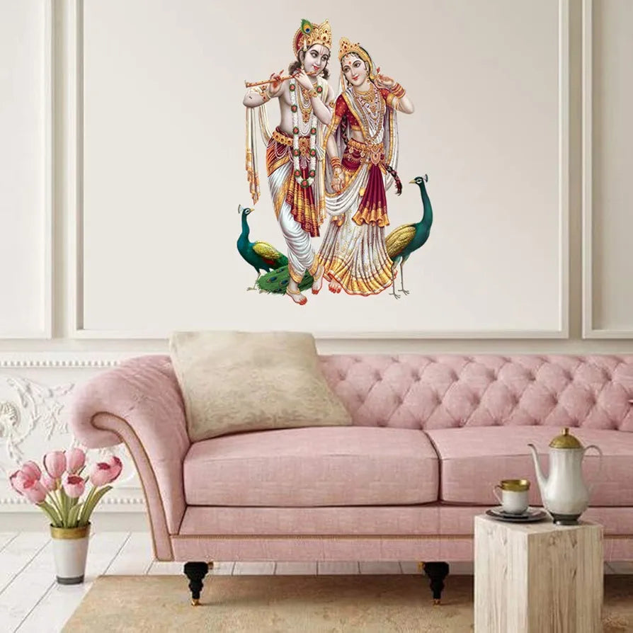 Rangoli White Glossy Vinyl Wall Sticker Premium Self-Adhesive Waterproof Parent-5 Design-9