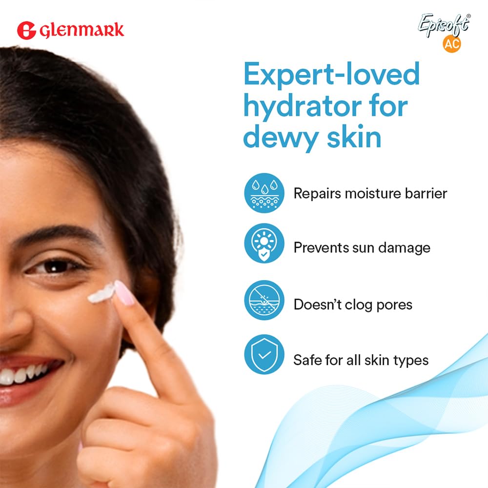 Episoft Glenmark Ac Moisturizer With Sunscreen, Spf 30+ - 125 gms