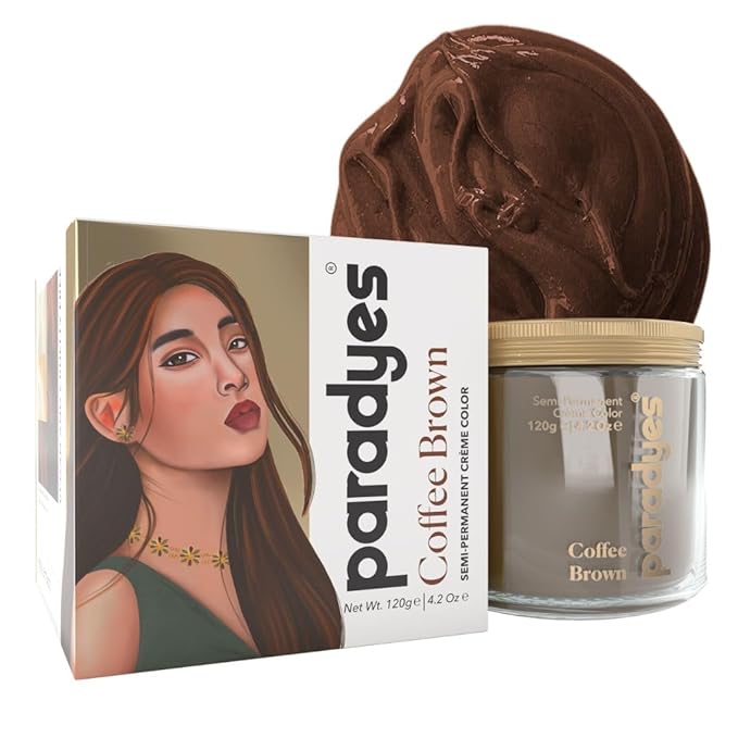 Paradyes Top-up Semi-permanent Coffee Brown Diy Conditioner Based Hair Colour - 120 Gms