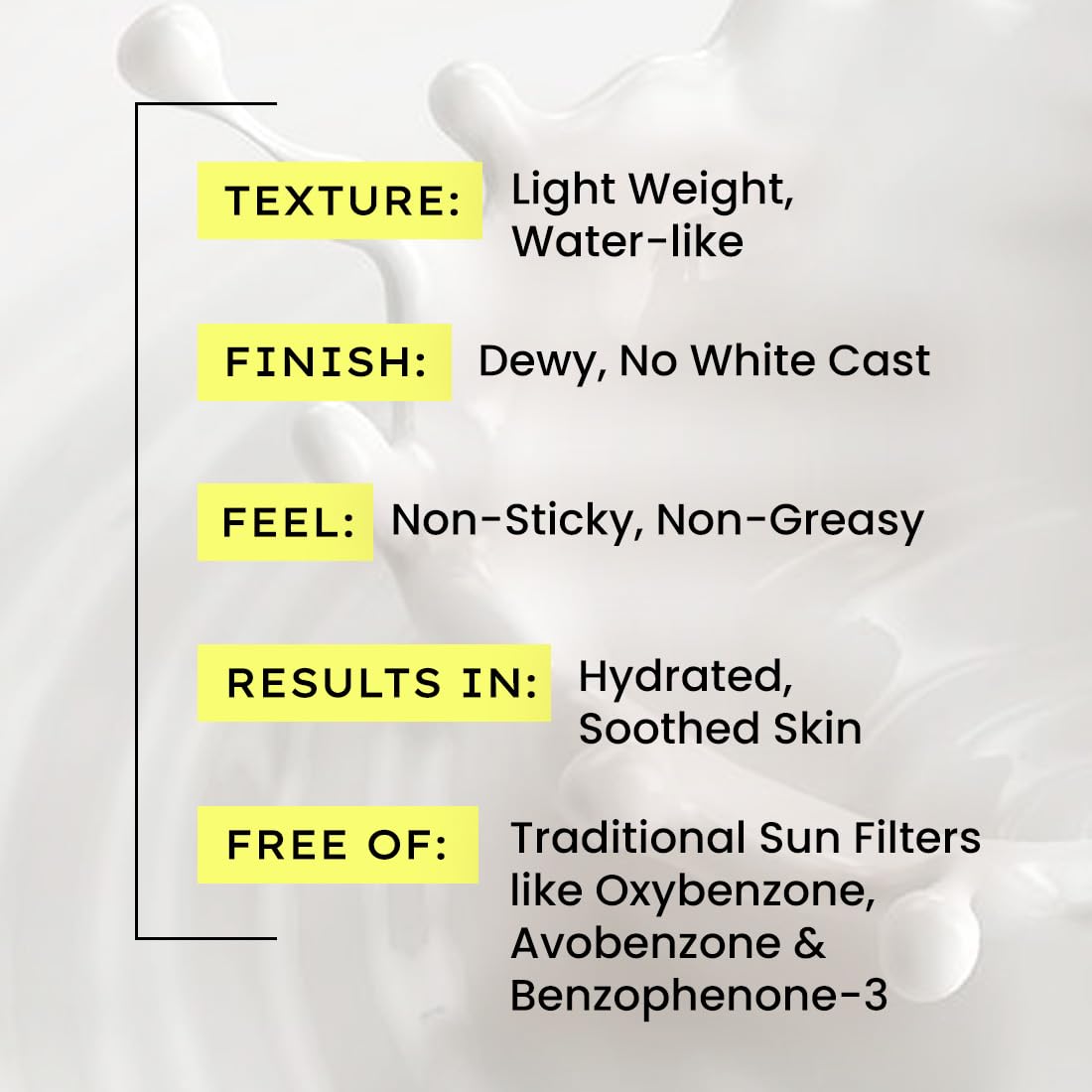 Hyphen 1% Hyaluronic Ultra Light Water Sunscreen SPF 50 PA ++++ | In-Vivo certified | Broad Spectrum & Blue Light Protection | No White Cast | Contains 5% Antioxidants Niacinamide Vitamin E| Korean Sunscreen for Men & Women | 50ml