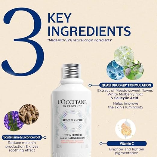 L'Occitane Reine Blanche Illuminating Toner - 30 ml