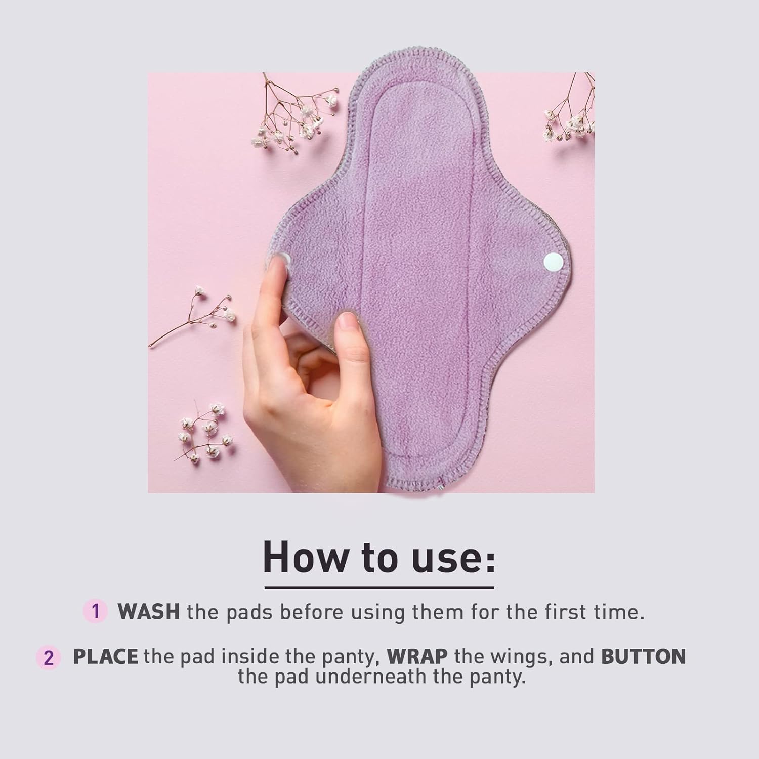 Sirona Reusable Pad for Women and Girls | (Pack of 4)| 3 Regular Pads + 1 Overnight Pad | Soft Cloth Pads for Women for Period, Reusable Rash Free Fabric, Skin Friendly, Lasts Up To 1 Year