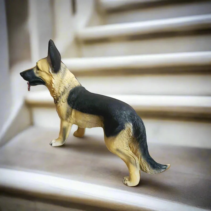 Alila German Shepherd Realistic Dog Showpiece Statue Figure Idol for Home Decor 11 Inches Height