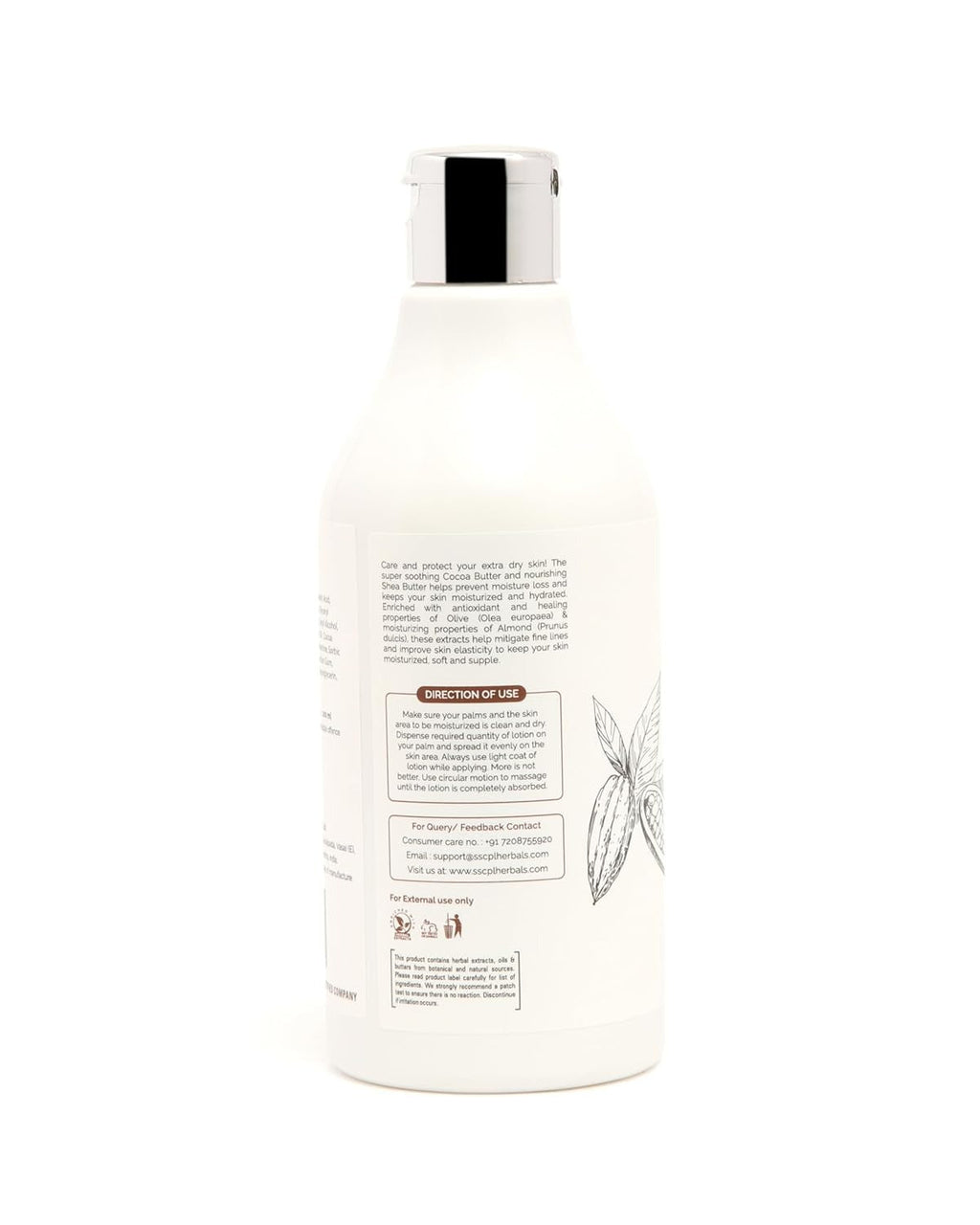 Sscpl Herbals Cocoa and Shea Butter Deep Moisturizing Lotion - 200 ml (Pack of 2)