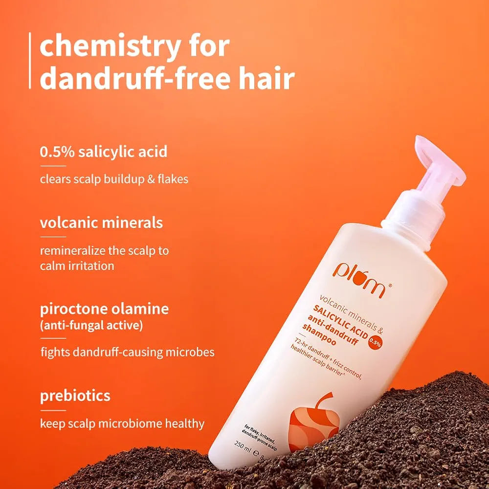 Plum Anti Dandruff Shampoo With Volcanic Minerals - 250 ml