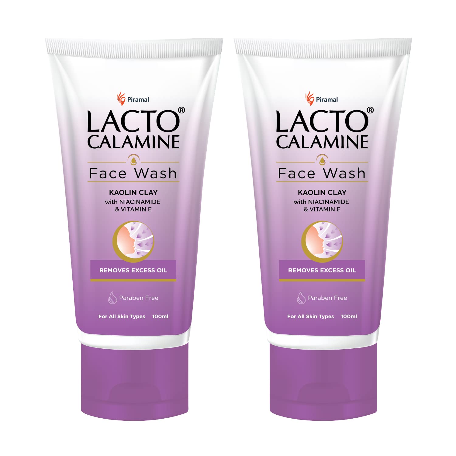 Lacto Calamine Daily Face Wash - 100 ml (Pack of 2)