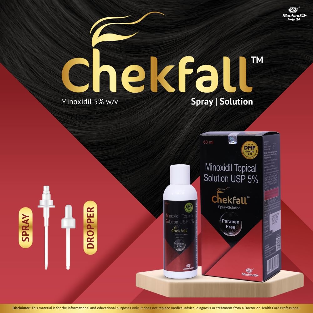 Mankind ChekFall Minoxidil 5% Hair Serum - 60 ml