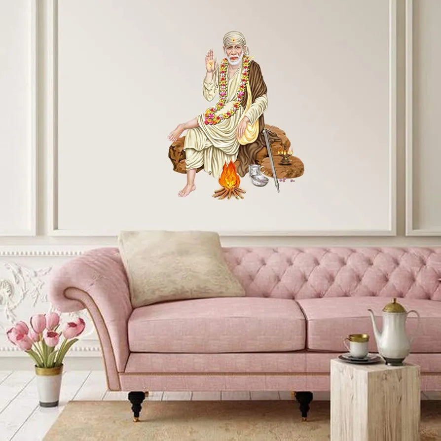 Rangoli White Glossy Vinyl Wall Sticker Premium Self-Adhesive Waterproof Parent-6 Design-1