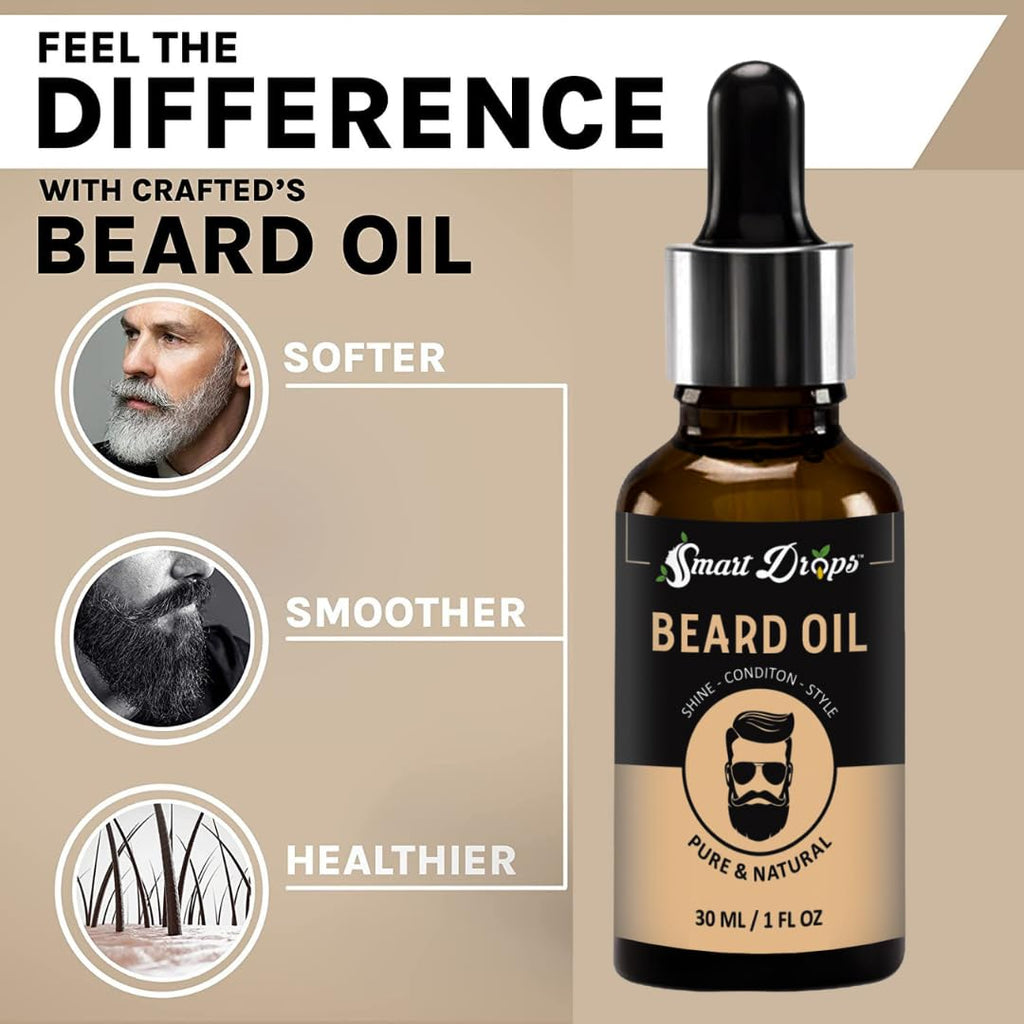 Smartdrops Advanced Formula Based Beard Oil 30ml (Pack of 1)