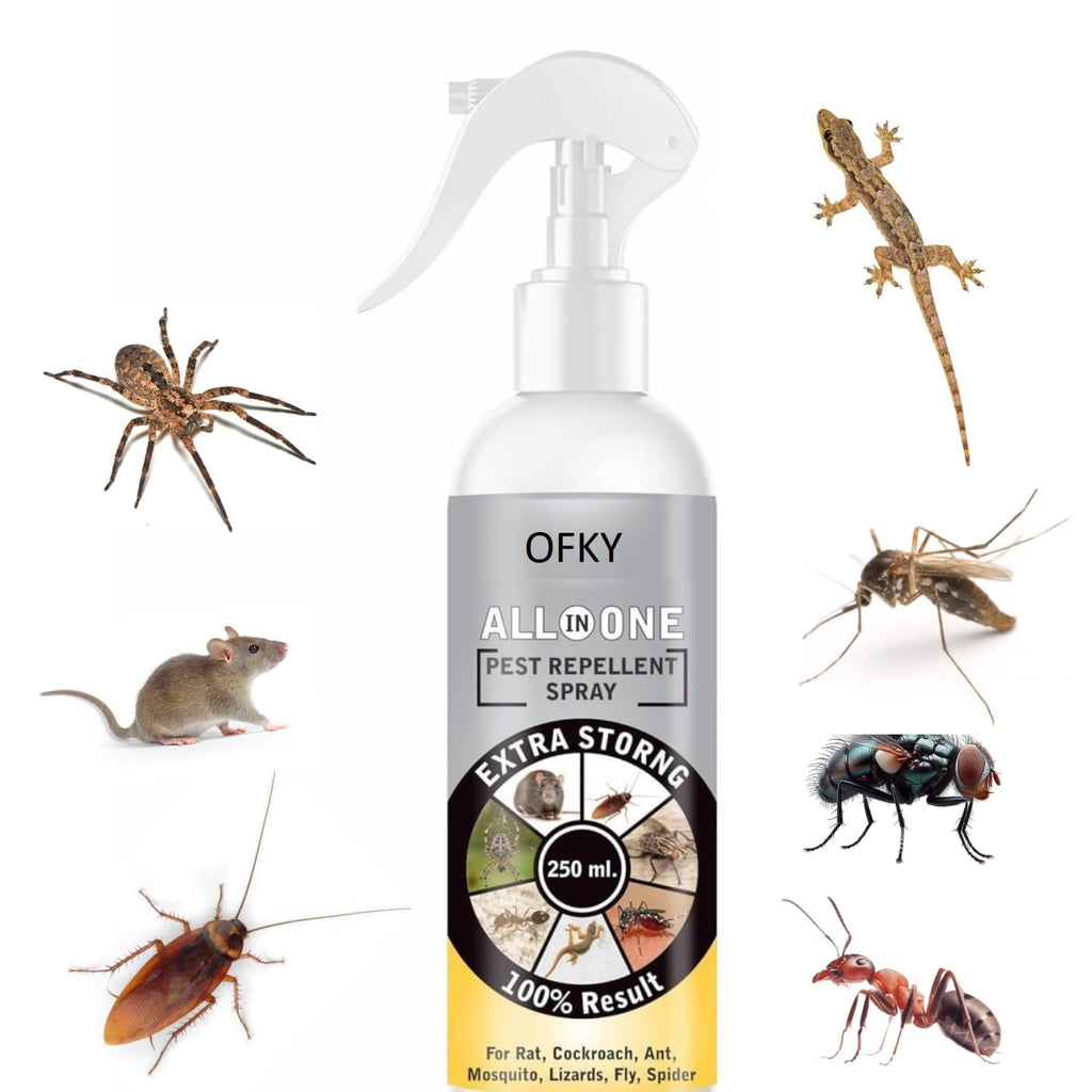 Aifanciey Natural All-in-One Insect Spray | Herbal Indoor Bug Control | Bedbugs, Ants, Mosquitoes, Cockroach, Rat, Lizard, Bedbugs, Spider | Snake & Roaches Treatment | Safe for Home Use