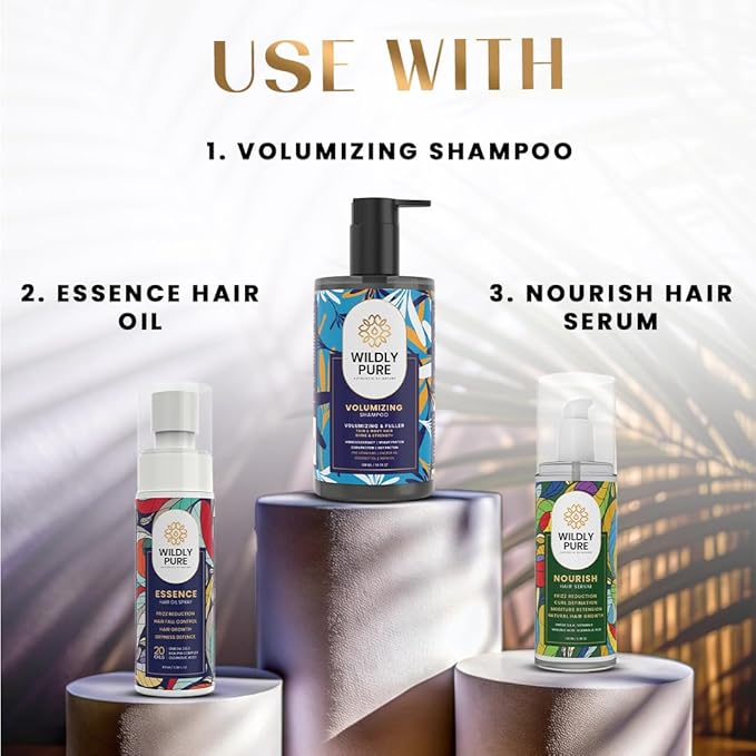 Wildly Pure Natural Conditioner for Dry & Frizzy Hair | Deep Conditioning & Smoothening - 300 Ml