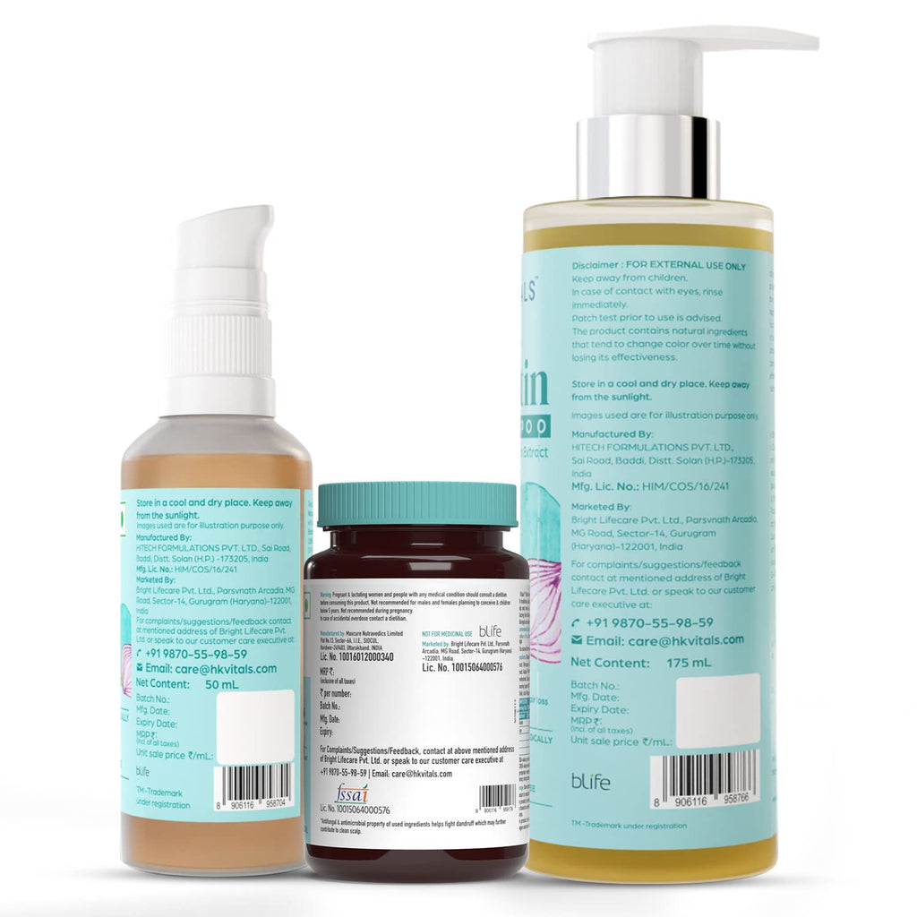 Healthkart Hk Vitals Biotin With Neem + Biotin Shampoo & Hair Tonic Combo