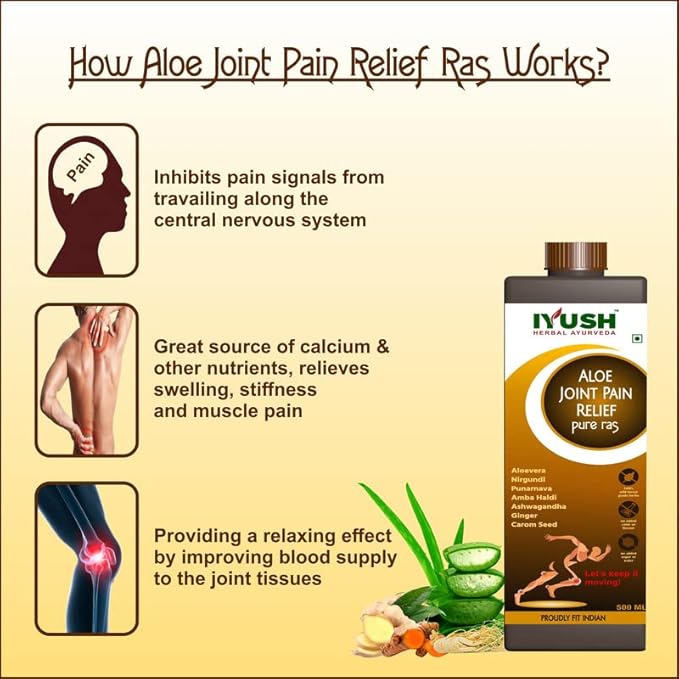 Iyush Herbal Ayurveda Aloe Ras - 500 ml (pack of 2)