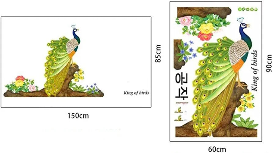 Decals Design Peacock Bird Wall Sticker