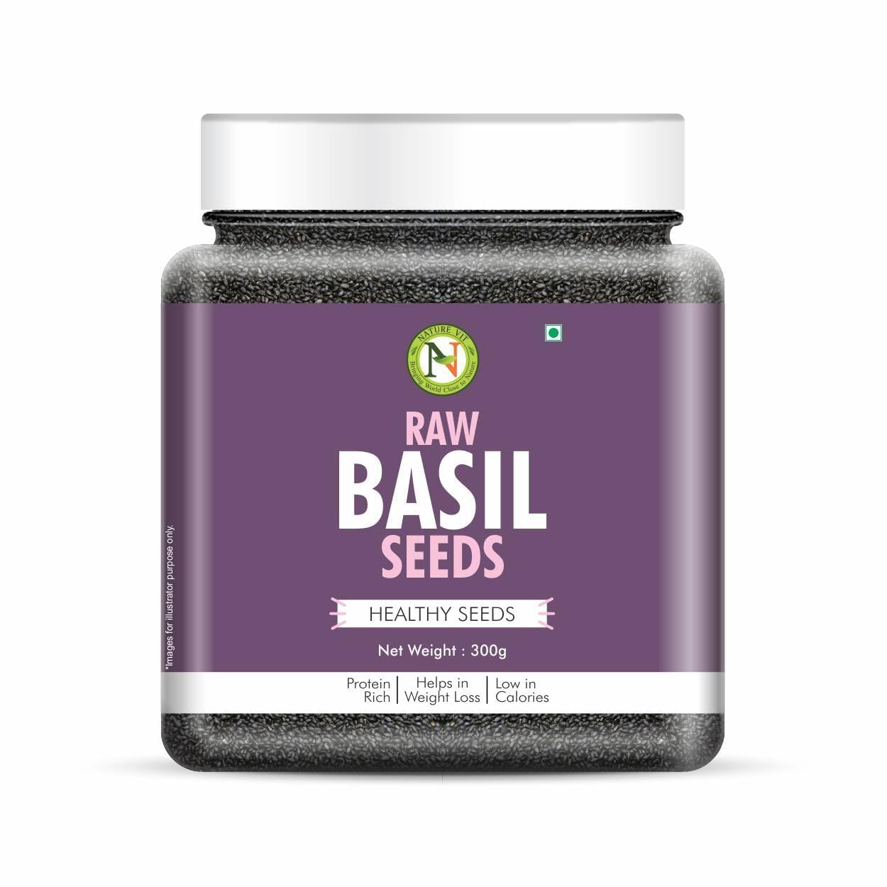 Nature Vit Basil Seeds, 200 G | Tukmaria Beej | Sabja | Falooda | Beat the Heat With Sabza Seeds