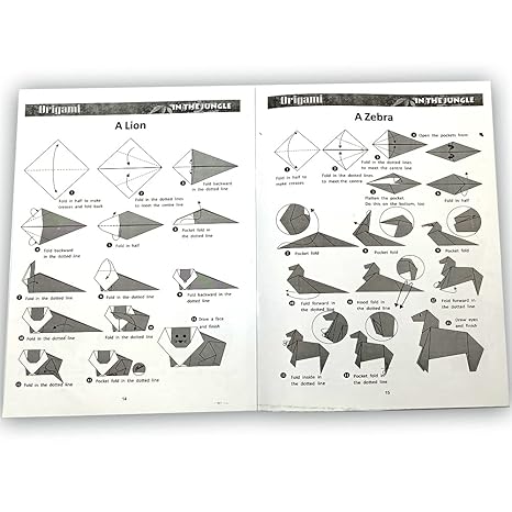 Toykraftt Origami In The Jungle Craft Activity Kit For Kids Aged 5 Years To Adults
