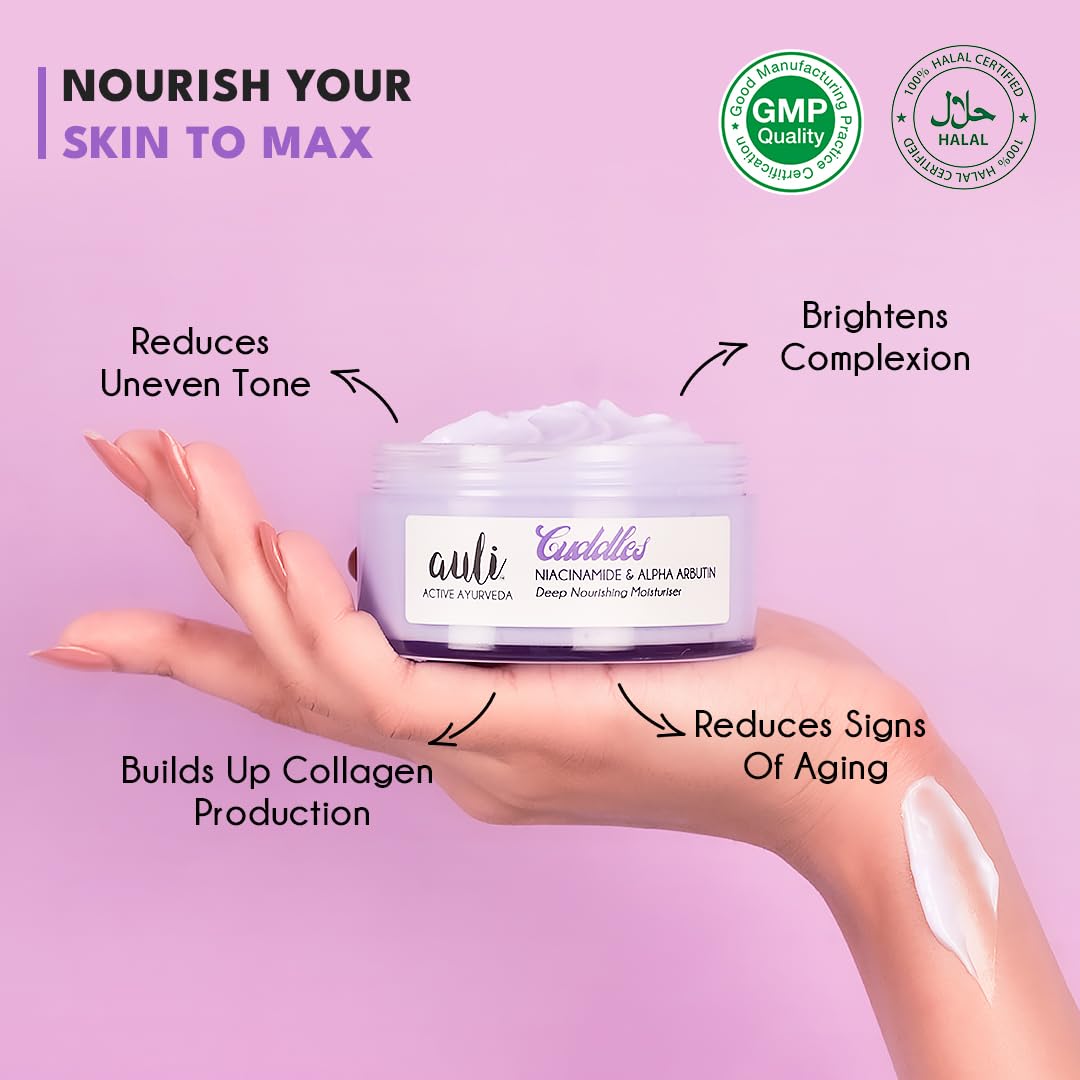 Auli Cuddles Deep Nourishing Moisturiser Winter Face Cream - 120 gms