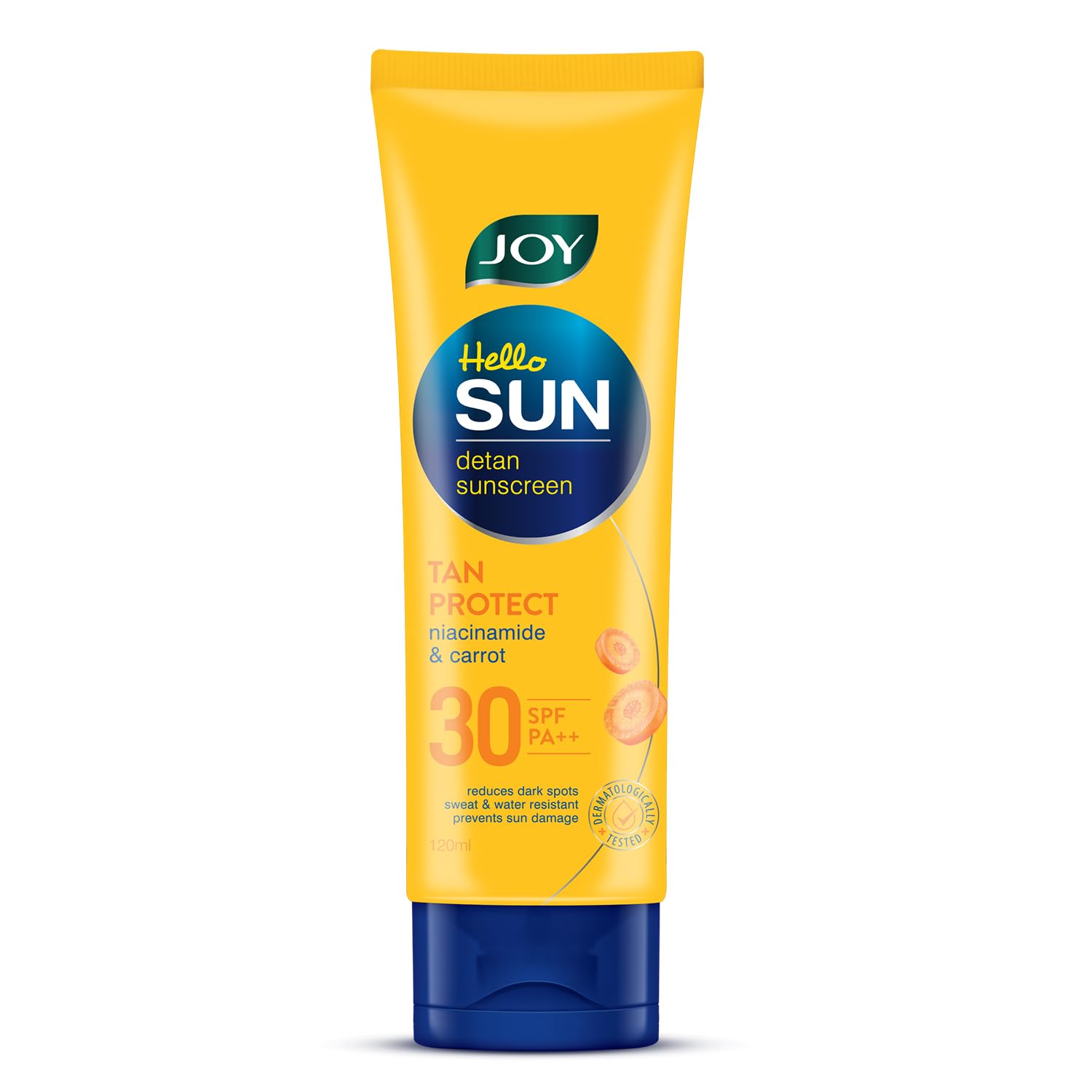 Joy Broad Spectrum SPF 30 Face & Body Sunscreen (120ml) | Sunblock & Anti Tan Sunscreen For Normal to Oily Skin | Lightweight, Non Greasy & Zero White Cast