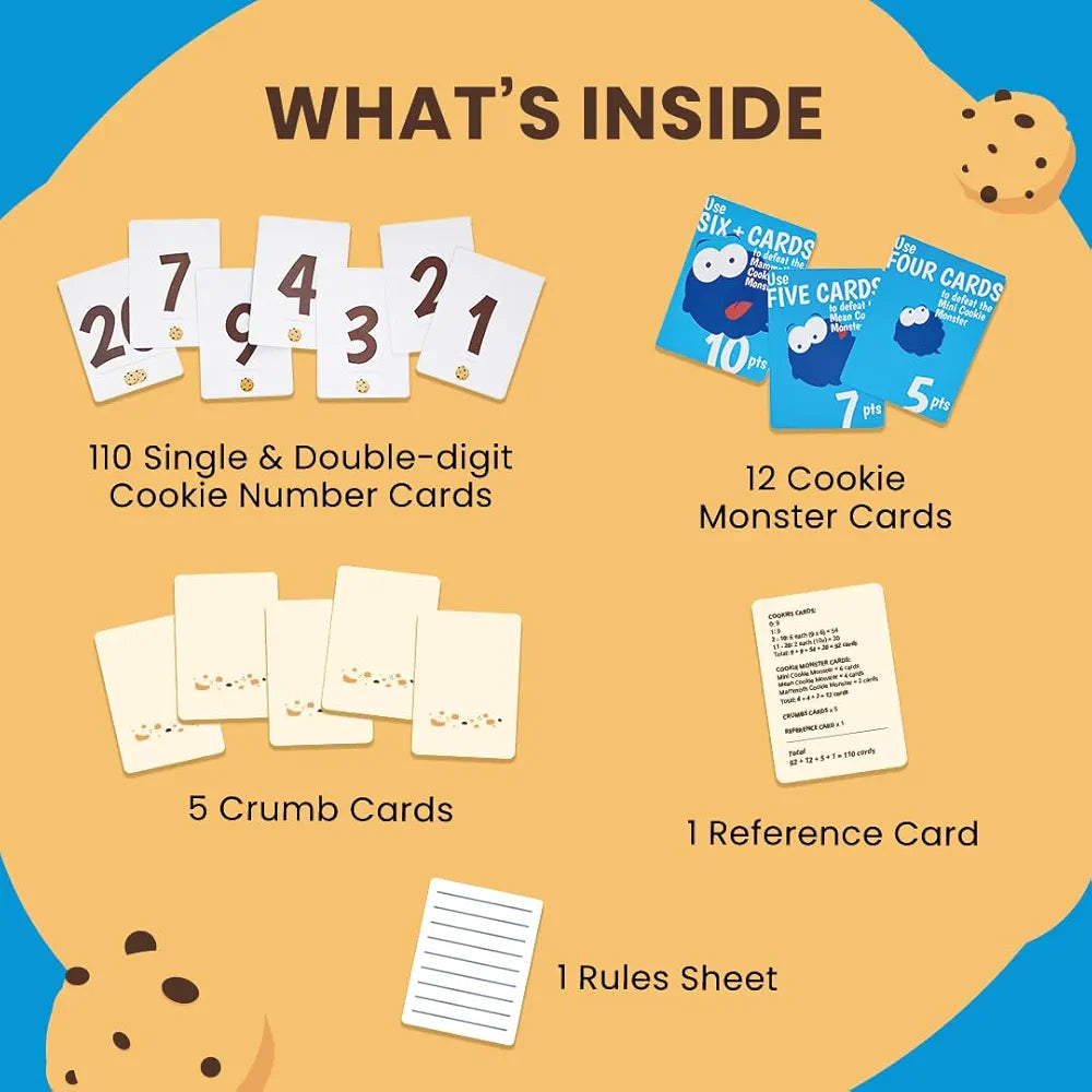 Binca Card Game - Fletter Crunch, Mental Math Game for Kids, Fast-paced Fun for Family Game Night, Addition & Subtraction, Gifts for Kids Ages 8, 9, 10, 11 Years, 2-4 Players
