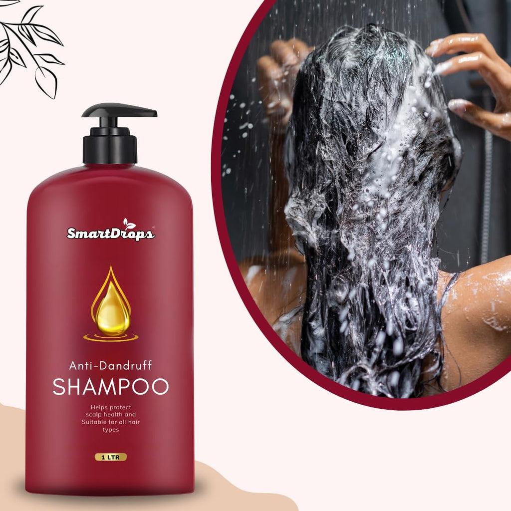 Smartdrops Keratin Shampoo for Women | Shampoos 1 litre | Keratin Shampoo | Smooth Scalp Shampooo | Fresh Blend for Daily Hair | Anti dandruff shampooo for women and men | Suitable for Regular Hair Wash and Scalp Care (1 L)