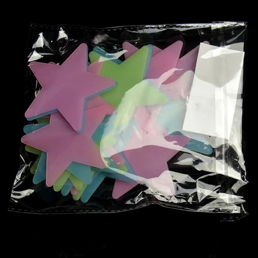 God & God's Radium Stars Wall Sticker Just Peel & Stick Small Size Pack of 2 Code Gs1392 Design 15