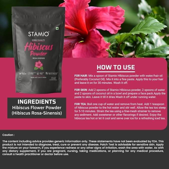 Stamio Hibiscus Powder - 250 gms