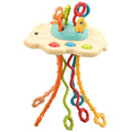 Kidology Elephant Pull String Toy for Babies 6+ Months Teething Strings