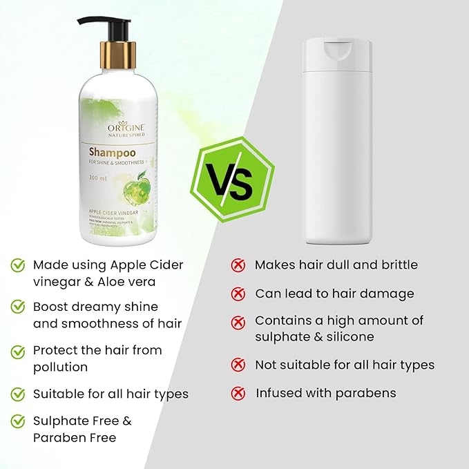 Origine Naturespired Shampoo For Shine & Smoothness - 300 ml