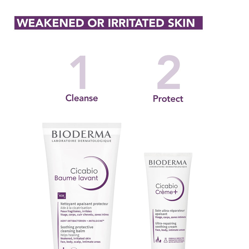 Bioderma Cicabio Baume Lavant Cleansing Balm for Weakened and Irritated Skin