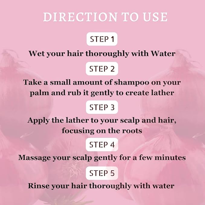 Shri Venu Onion Shampoo for Damaged & Weak Hair - 200 ml