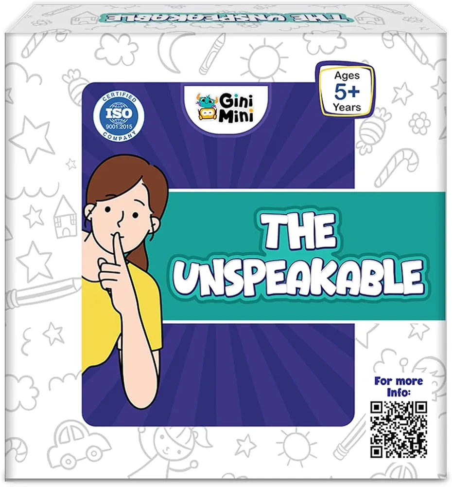 GiniMini The Unspeakable Word Guessing Game for Kids Aged 5 Plus Fast-Paced Educational and Party Game 90 Cards One Minute Sand Timer and Manual Improves Vocabulary Communication and Thinking Skills