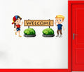 Decal O Decal Vinyl Welcome Wall Tile Fridge Sticker Multicolour 27.55 x 0.39 x 11.81 Inches