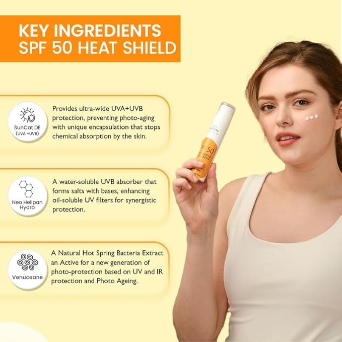 Aveil Heat Shield Gel Sunscreen SPF 50 With PA+++ - 50 ml (Pack of 2)